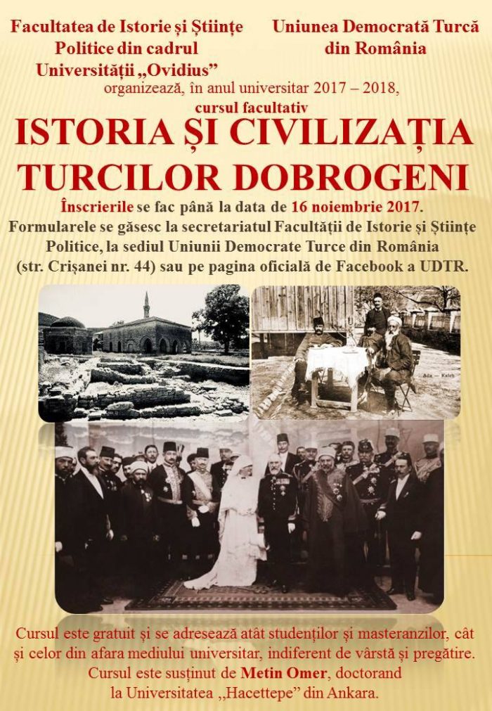 Premieră. Curs universitar despre istoria și civilizația turcilor dobrogeni