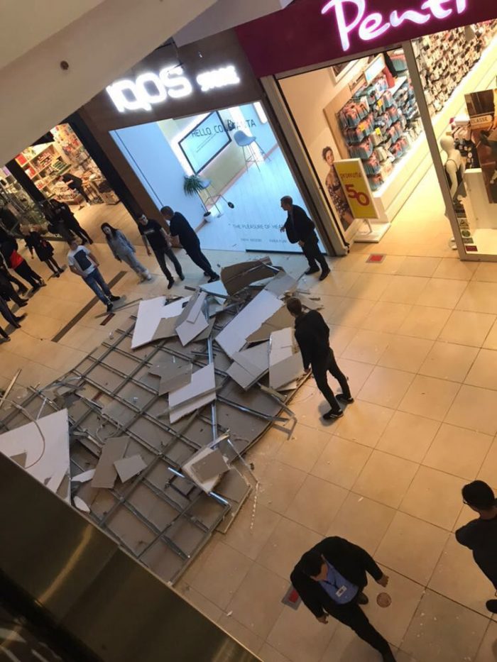 FOTO+VIDEO. La City Mall Constanța s-a prăbușit tavanul