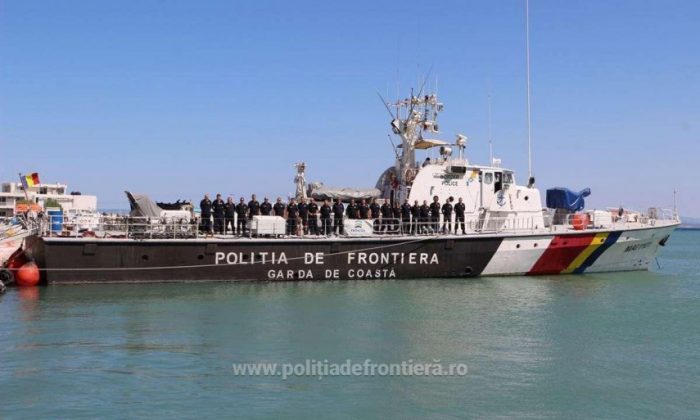 BREAKING NEWS. Pescador turcesc surprins la braconat în Marea Neagră, urmărit cu focuri de armă de o navă a Poliţiei de Frontieră