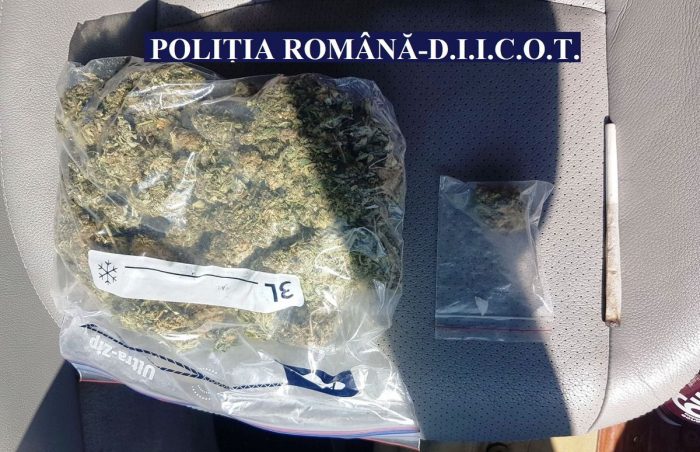 Un bucureștean care avea cannabis și cocaină în mașină, reținut pentru 24 de ore