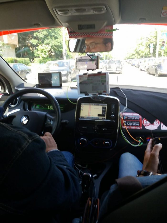 Constănțean impresionat de un taxi din Cluj