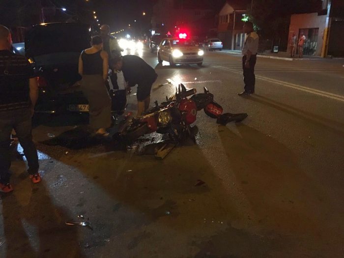 Accident în Valu lui Traian, motociclist rănit FOTO/VIDEO