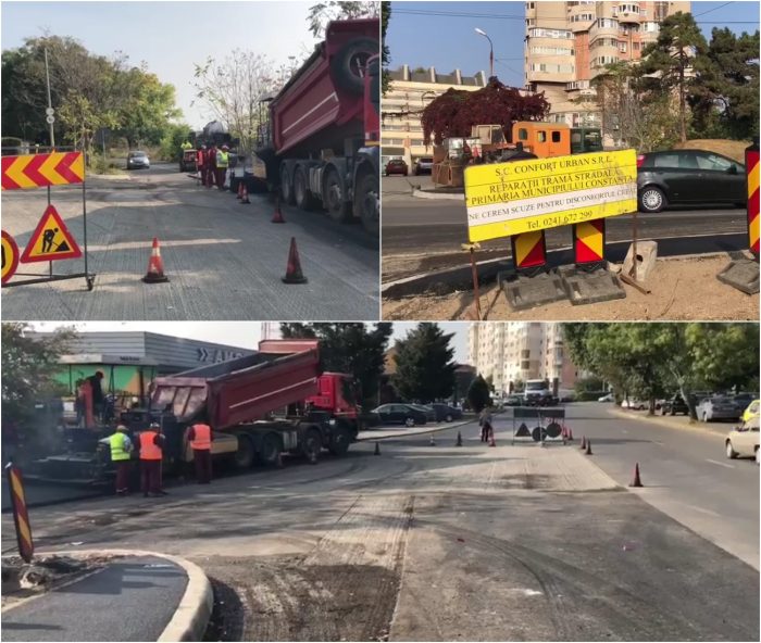 Se construiește încă un sens giratoriu în Constanța