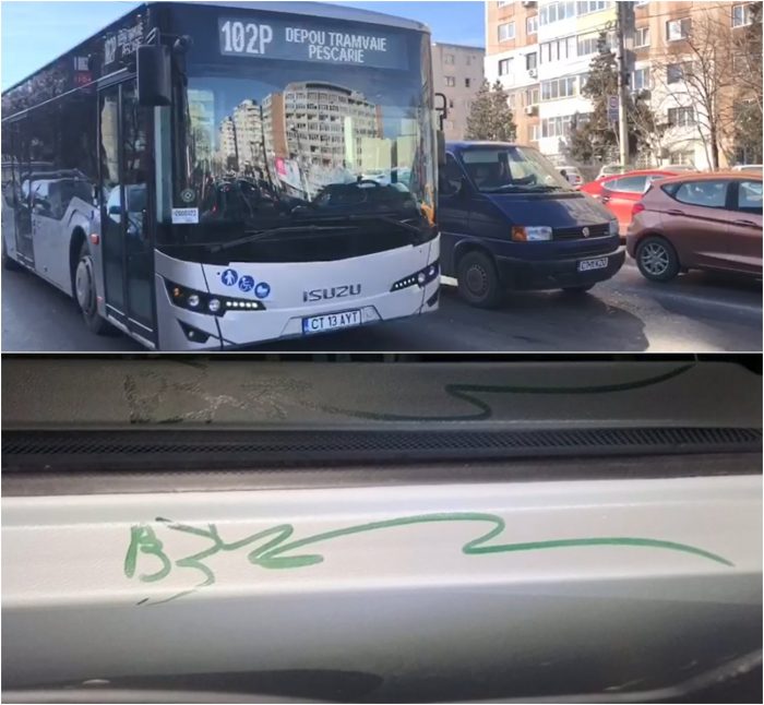 VIDEO A mâzgălit un autobuz