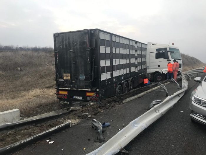 Accident pe Autostrada Soarelui