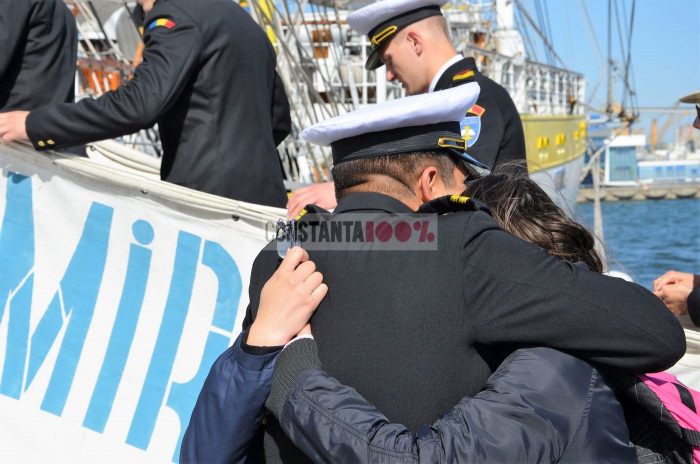 FOTO VIDEO Nava-școală Mircea a plecat în marșul tradițional de instrucție