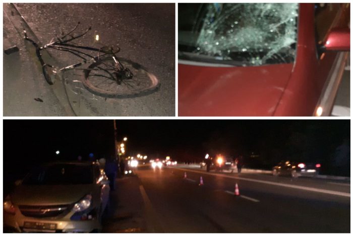 Biciclist accidentat mortal după ce a fost lovit de două mașini