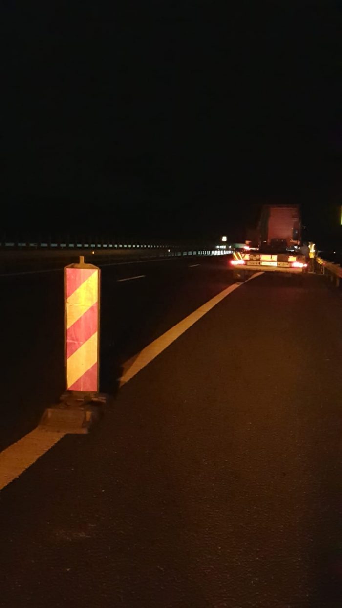 Circulația pe A2, blocată pe o bandă