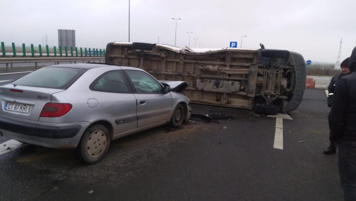 Accident cu un rănit pe Autostrada 4