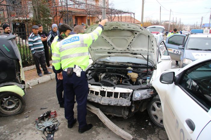 FOTO VIDEO Urmărire ca-n filme pe străzile din Kogălniceanu și Ovidiu