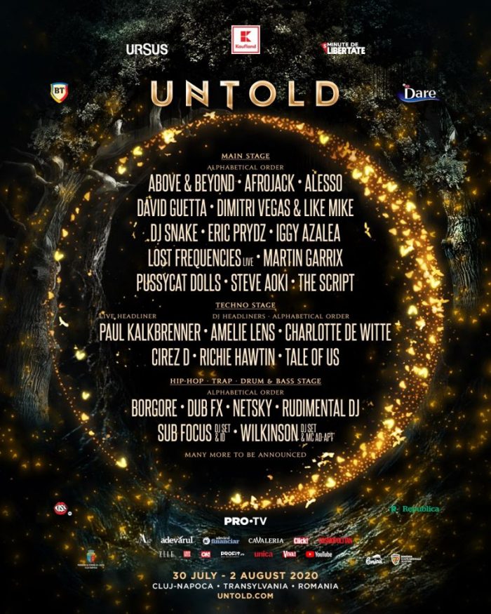 Primul val de artiști la UNTOLD 2020. Premiere în România