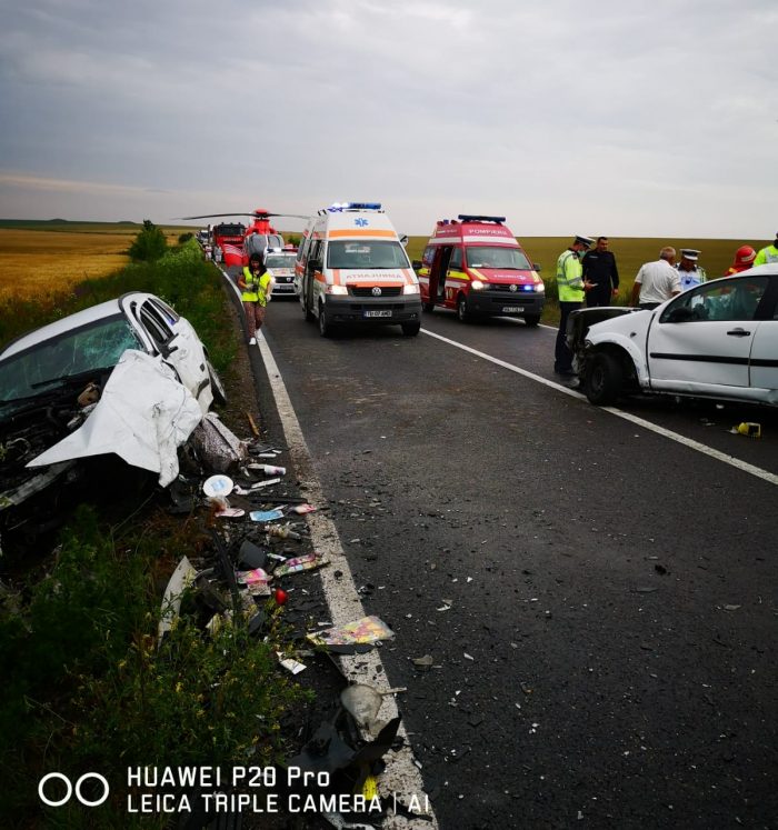 UPDATE Accident rutier pe drumul dintre Constanța și Tulcea. O persoană a murit, două sunt grav rănite