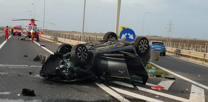 Accident mortal pe Autostrada A4, circulație întreruptă