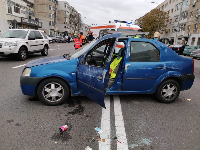 Accident rutier pe bd. Lăpușneanu din Constanța