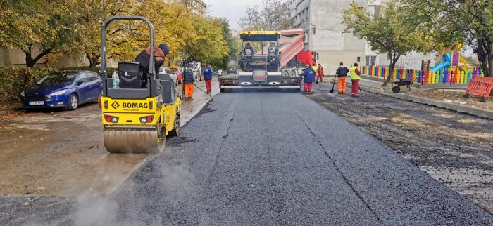 Se extind lucrările de reconfigurare a spațiului urban de pe aleea Timonei din Constanța