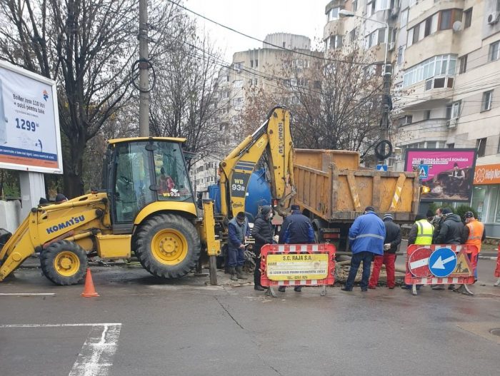 Avaria RAJA de la intersecția străzilor Mircea cel Bătrân cu Nicolae Iorga din municipiul Constanța se prelungește