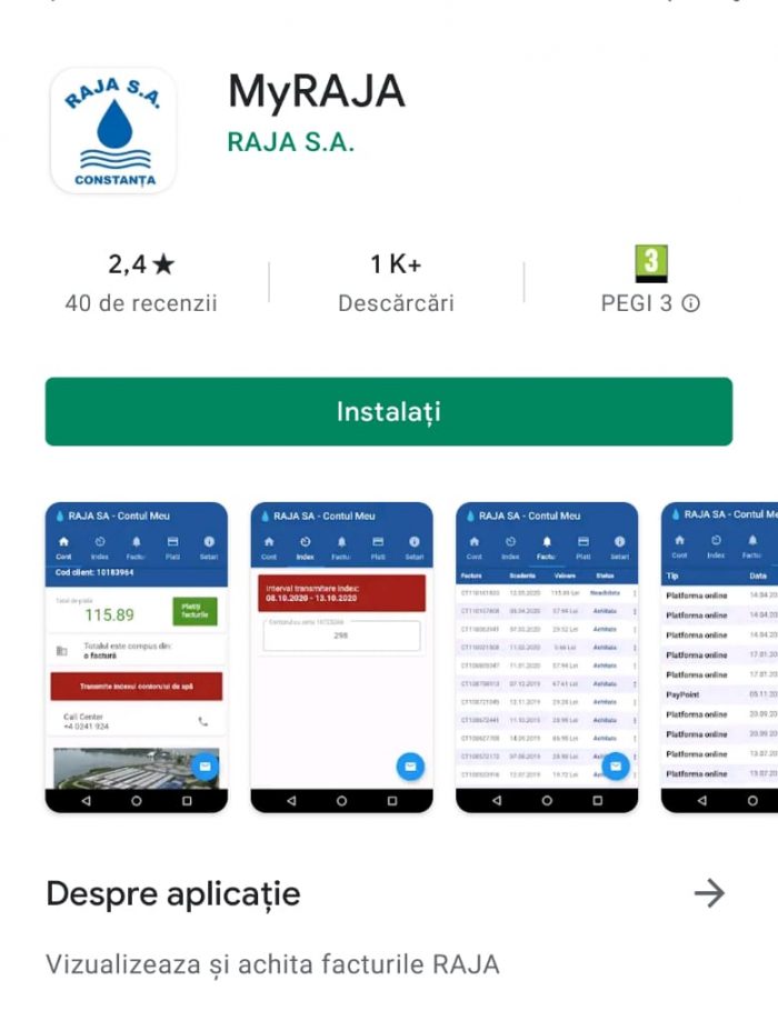 RAJA S.A. a lansat aplicația de mobil MyRAJA. Ce servicii oferă