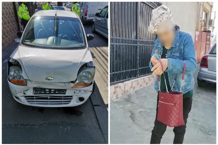 O șoferiță beată a fugit de la locul accidentului. A fost prinsă de Poliția Locală când voia să intre pe interzis