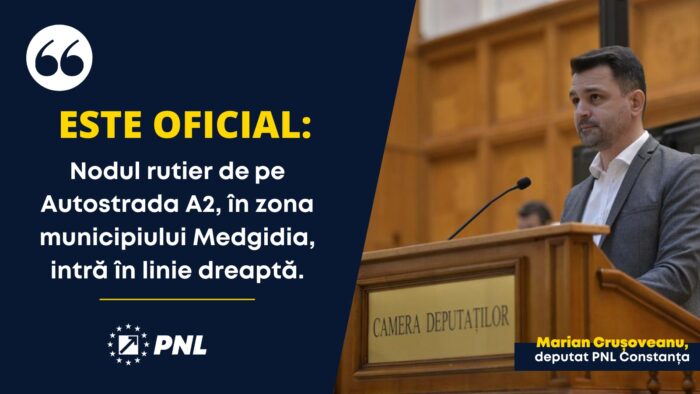 Realizarea nodului rutier pe Autostrada A2, în zona municipiului Medgidia, intră în linie dreaptă