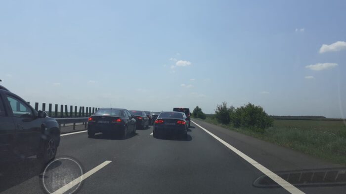 Accident grav pe A2. Un copil a fost proiectat prin parbriz pe autostradă