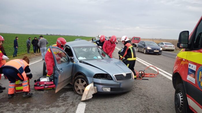 Accident rutier în apropiere de aeroportul Mihail Kogălniceanu