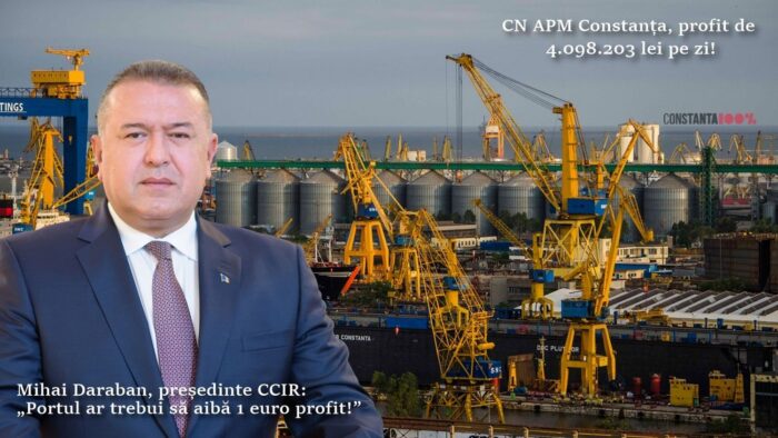 Președintele CCIR, Mihai Daraban, a criticat dur profitul record realizat de Administrația Porturilor Maritime Constanța VIDEO