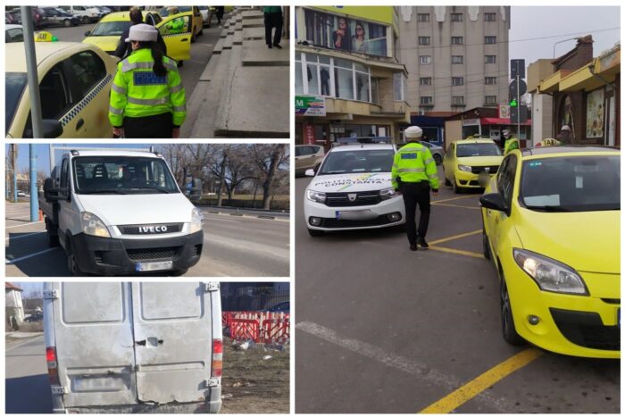 Polițiștii locali au amendat 156 de taximetriști și transportatori de marfă