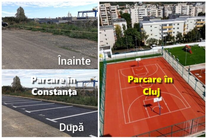 Chițac a promis parcări, dar trage dungi pe asfalt. Boc construiește parkinguri subterane cu terenuri de sport peste ele