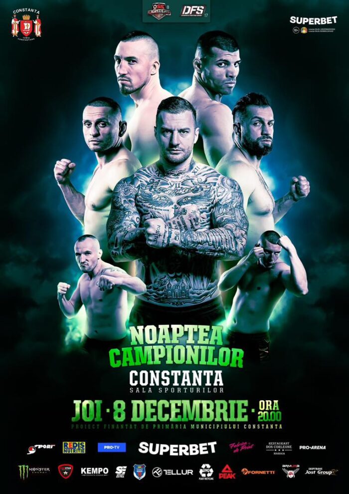 Noaptea Campionilor va fi pusă în scenă de OSS Fighters și Dynamite Fighting Show