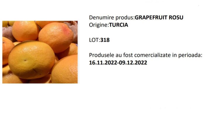 Nu mâncați grapefruit roșu dacă l-ați cumpărat de la Carrefour