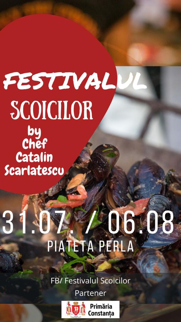 Chef Cătălin Scărlătescu organizează Festivalul Scoicilor în stațiunea Mamaia