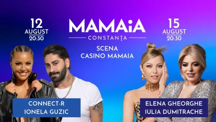 Concerte în Mamaia în weekend. Connect-R și Elena Gheorghe urcă pe scenă