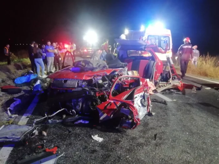 Accident rutier: o persoană a murit, alte cinci au fost rănite