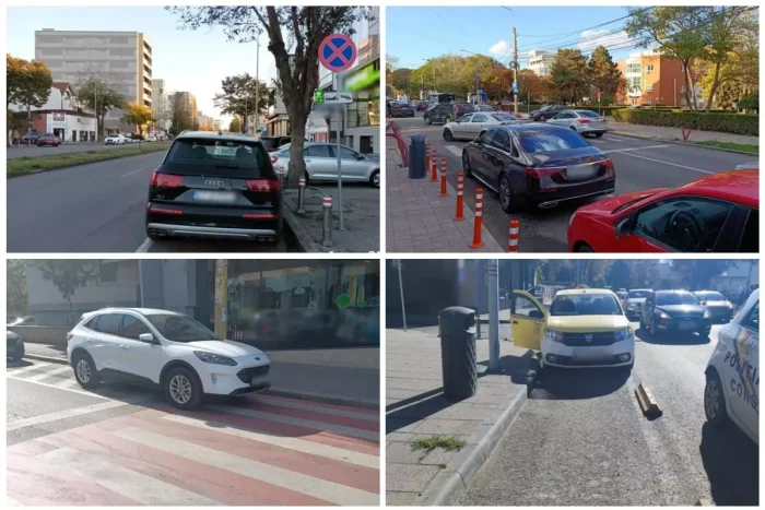 Polițiștii locali din Constanța au dat 125 de amenzi pentru parcări neregulamentare într-o singură zi