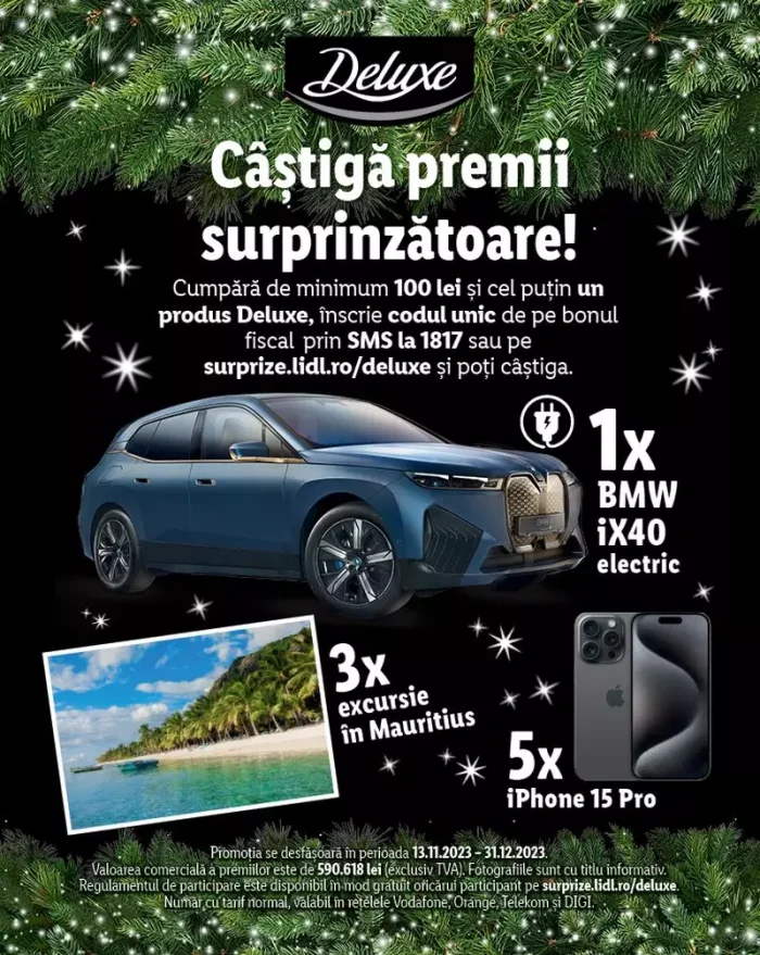 Lidl România readuce în magazine gama Deluxe și organizează un concurs cu premii