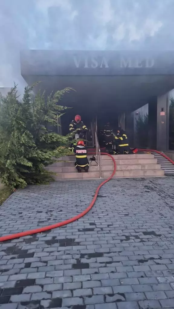 Incendiu la sauna unei clinici de recuperare din Mamaia