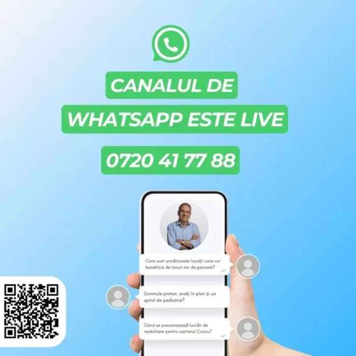 Primarul Constanței și-a făcut canal de WhatsApp