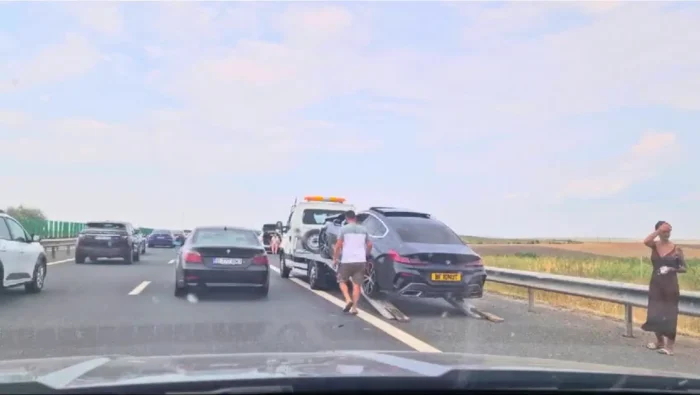 Accident rutier pe Autostrada Constanța – București