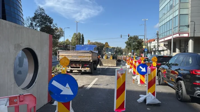 RAJA a început lucrări majore în zona intersecției de la Delfinariu